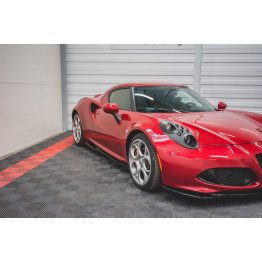 Накладки сплиттеры на пороги на Alfa Romeo 4C